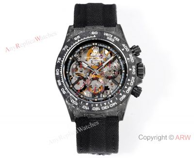 TW Factory Rolex Daytona Black Band Red Second Hand 40*12.4mm Dandong 4802 Movement Watch